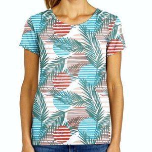 NWT Fresh Produce striped print shirt sz medium